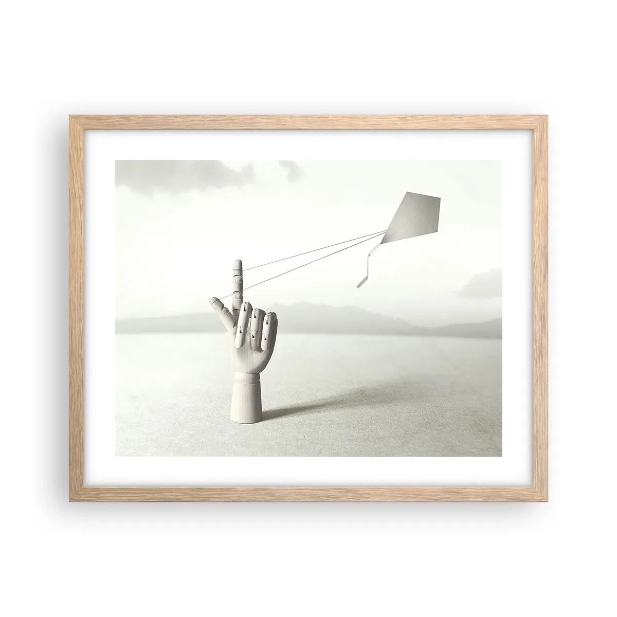 Plakat w ramie jasny dąb - Próba sił - 50x40 cm