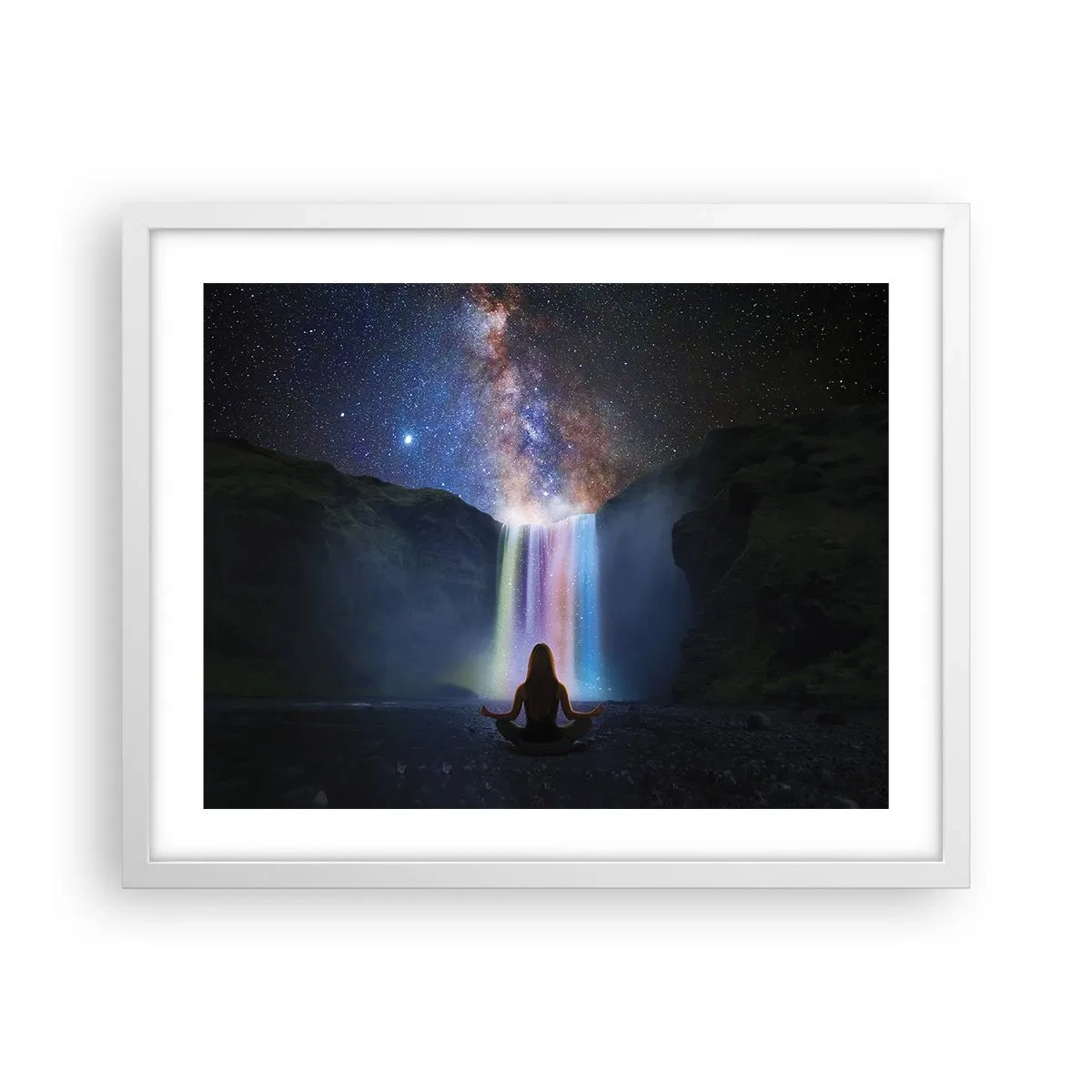 Plakat w białej ramie - Absolutna harmonia - 50x40 cm