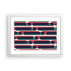 Plakat w białej ramie - W głąb i do przodu - 40x30 cm