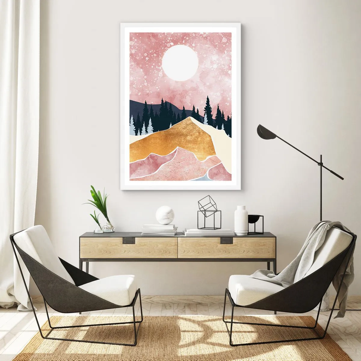 Plakat w białej ramie - Nocna straż - 50x70 cm