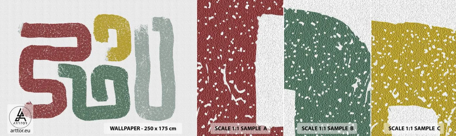 Fototapeta Próbka Standard Eco - W nieznanym języku - Sztuka, Minimalizm, Wywijasy - 100x30 cm