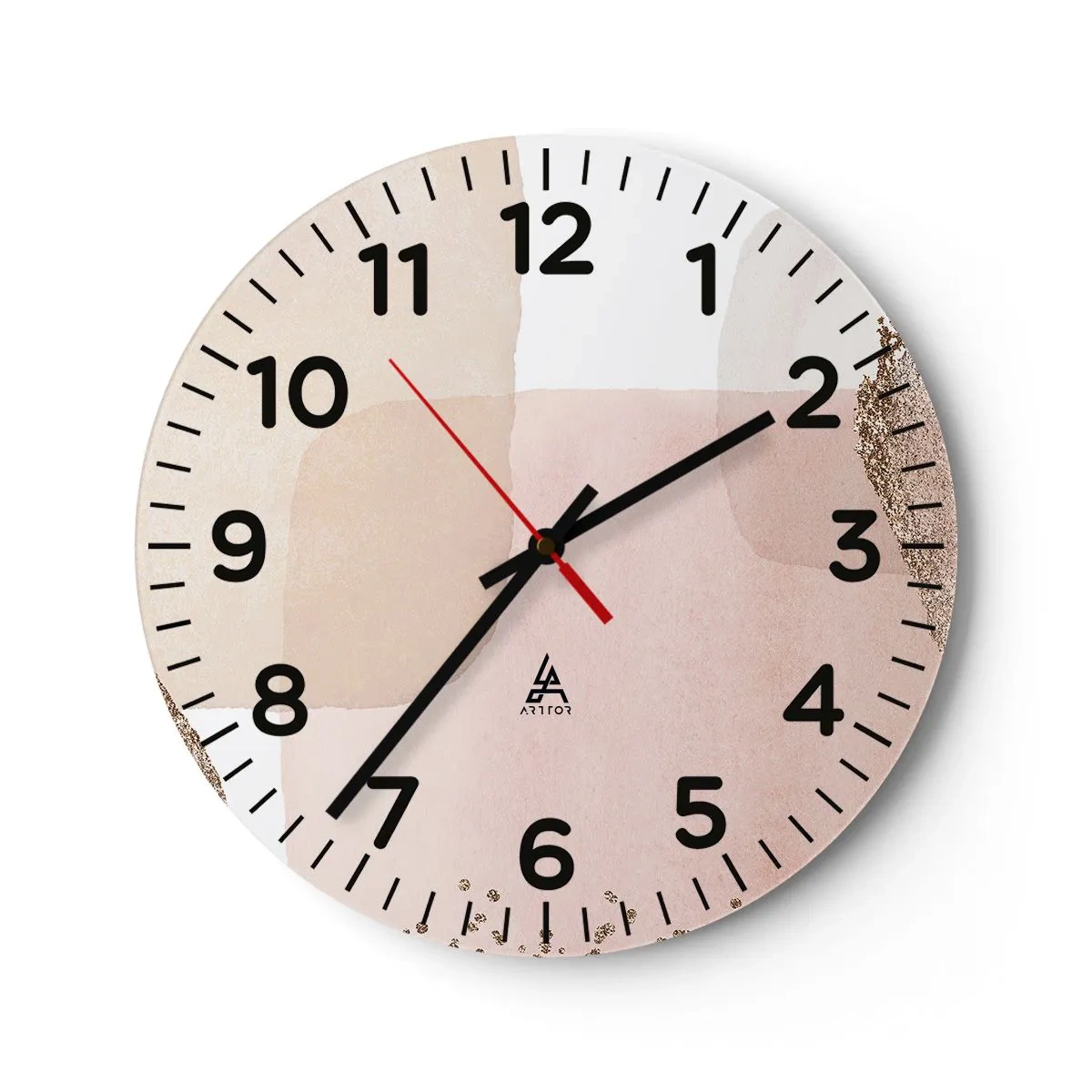 Zegar ścienny - Spojrzenie przez kolor - 40x40 cm