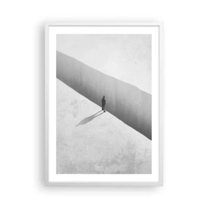 Plakat w białej ramie - Jasny cel - 50x70 cm