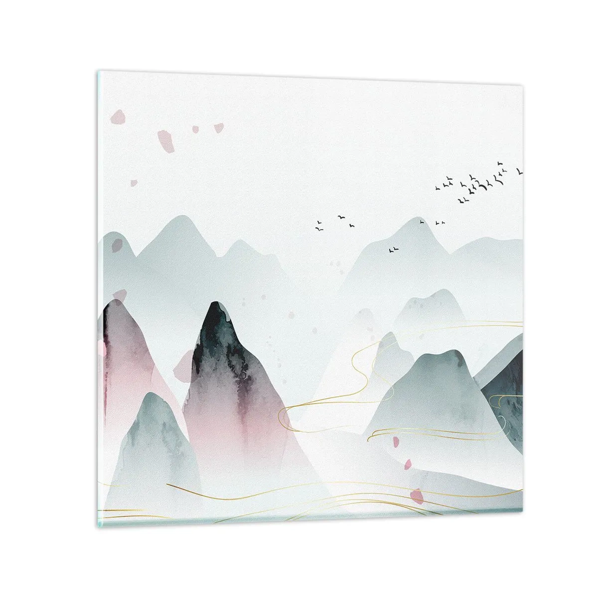 Obraz na szkle - Ponad szczytami - 60x60 cm