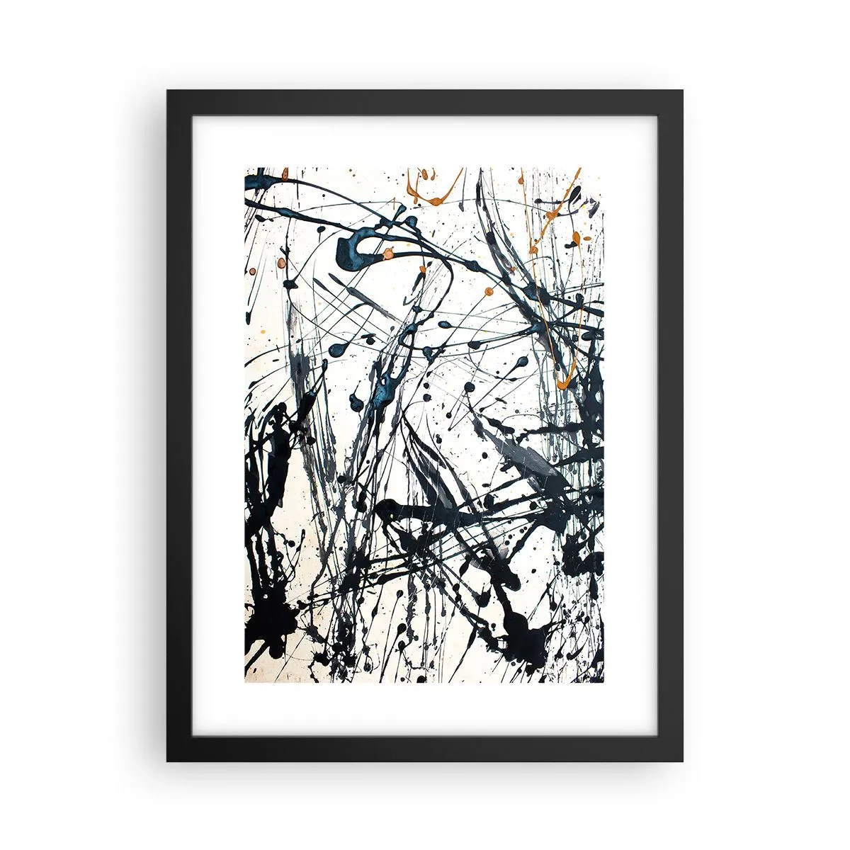 Plakat w czarnej ramie - Abstrakcja ekspresjonistyczna - 30x40 cm