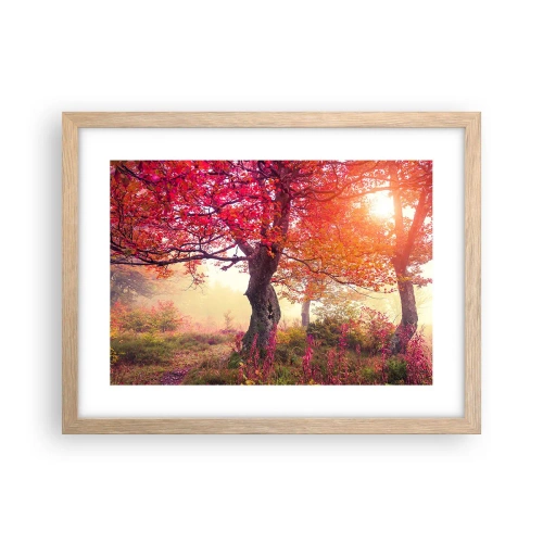 Plakat w ramie jasny dąb - Szał rozkwitu - 40x30 cm