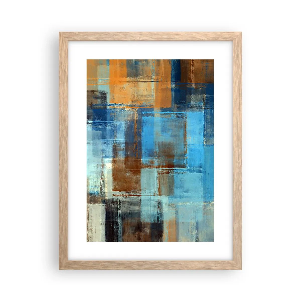 Plakat w ramie jasny dąb - Przez błękitną zasłonę - 30x40 cm
