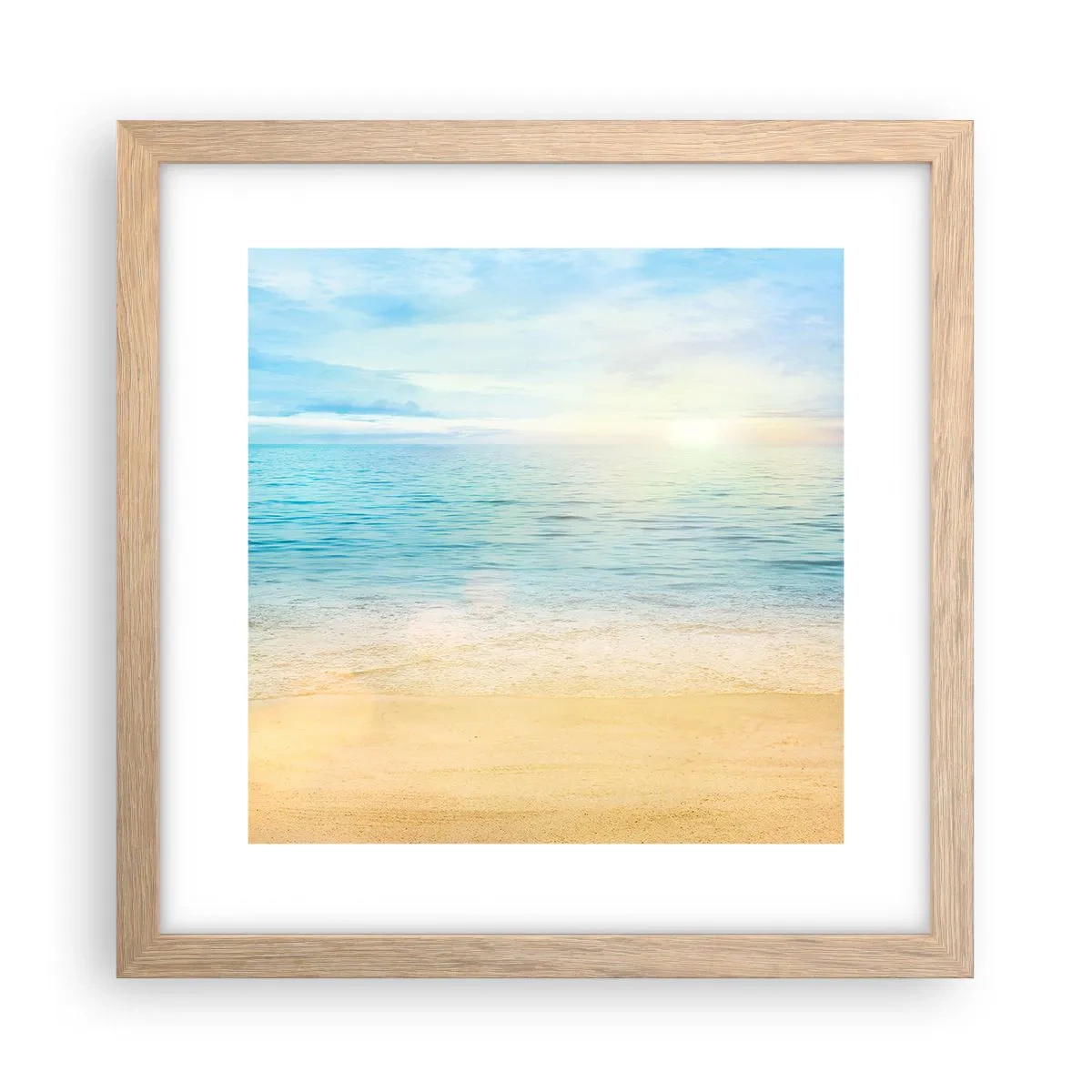 Plakat w ramie jasny dąb - Wielki błękit - 30x30 cm