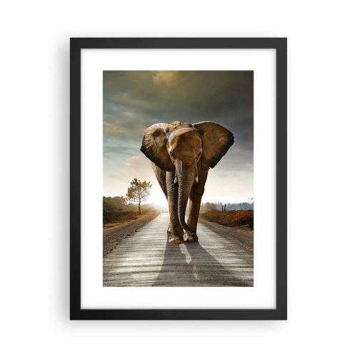 Plakat w czarnej ramie - I wcale nie w składzie porcelany - 30x40 cm