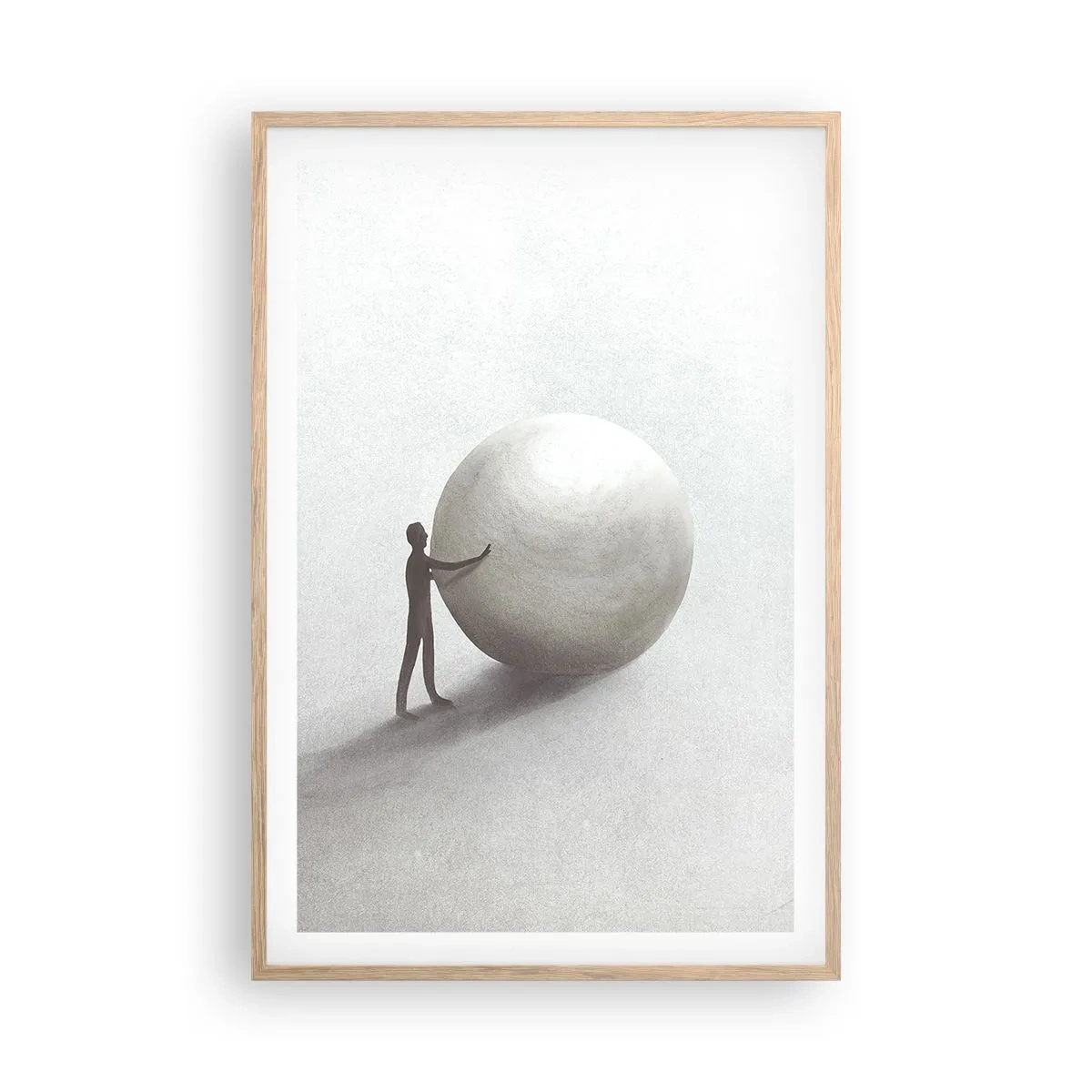 Plakat w ramie jasny dąb - Gra życia - 61x91 cm