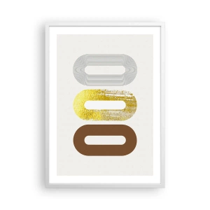 Plakat w białej ramie - Ooo! - 50x70 cm