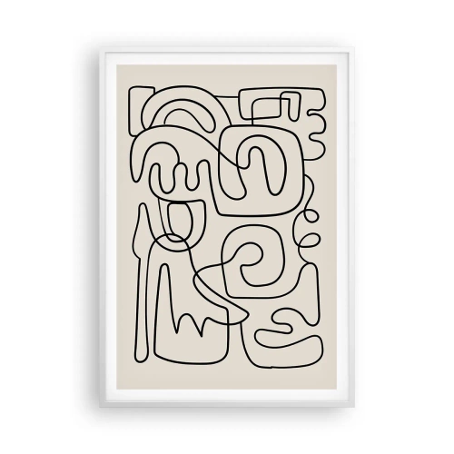 Plakat w białej ramie - Po śladzie - 70x100 cm