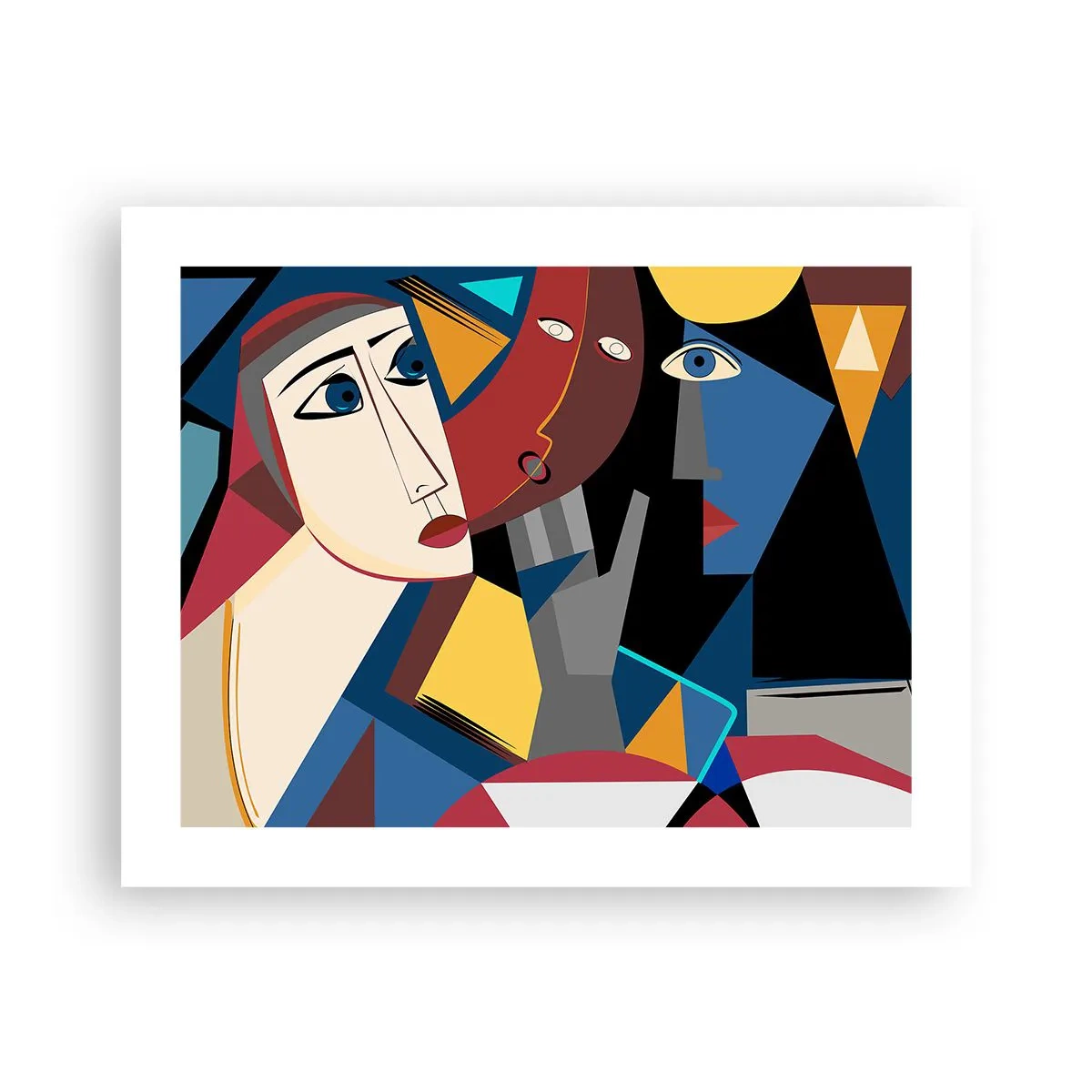 Plakat - Rozmowa kubistów - 50x40 cm