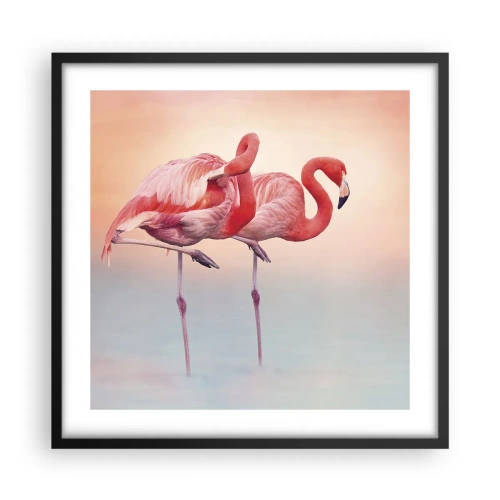 Plakat w czarnej ramie - W kolorze zachodzącego słońca - 50x50 cm