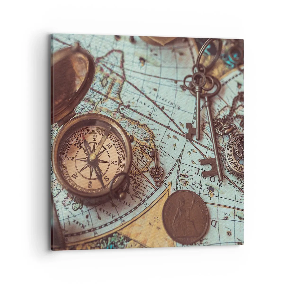 Obraz na płótnie - Dla poszukiwacza przygód - 70x70 cm