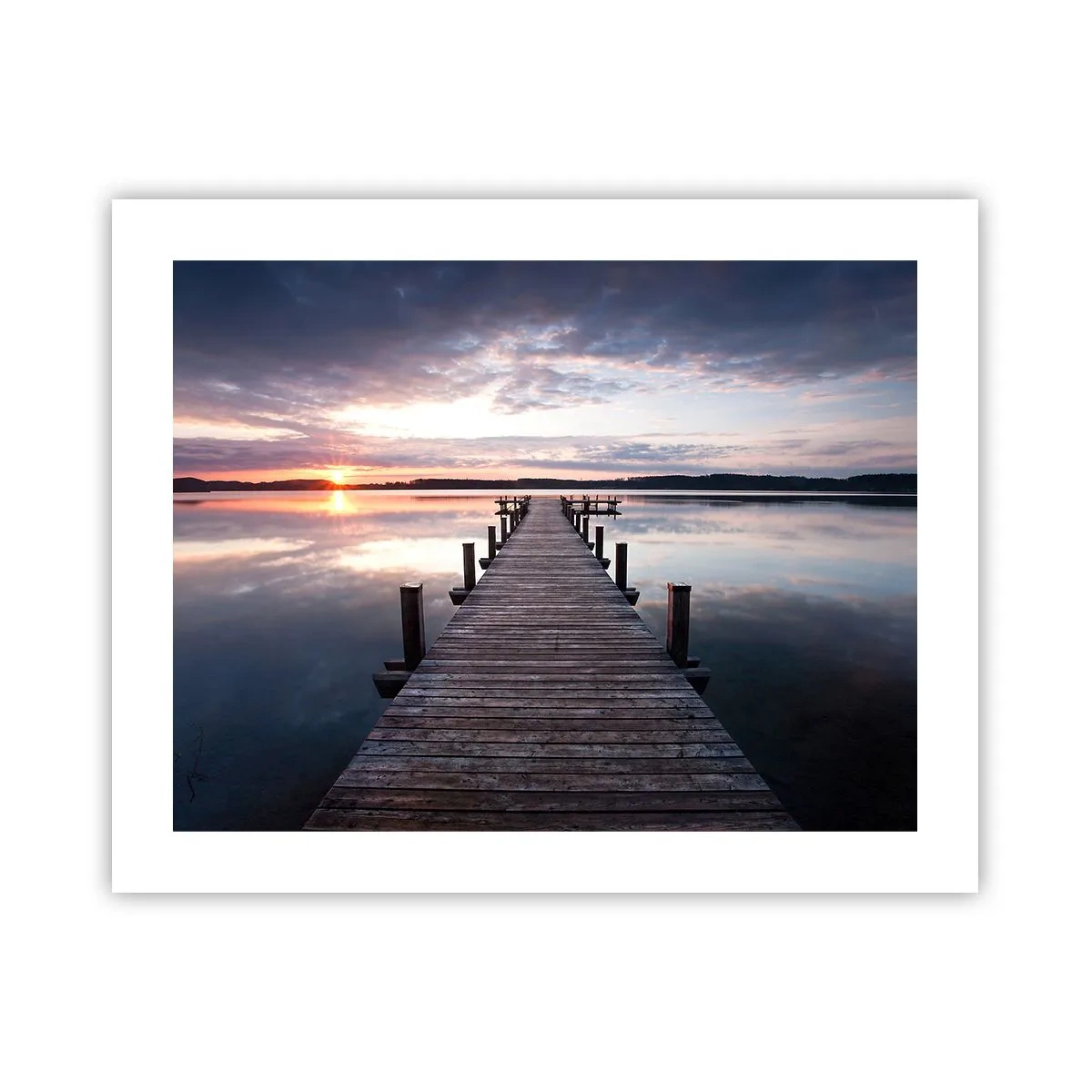 Plakat - Cicha granica dnia i nocy - 50x40 cm