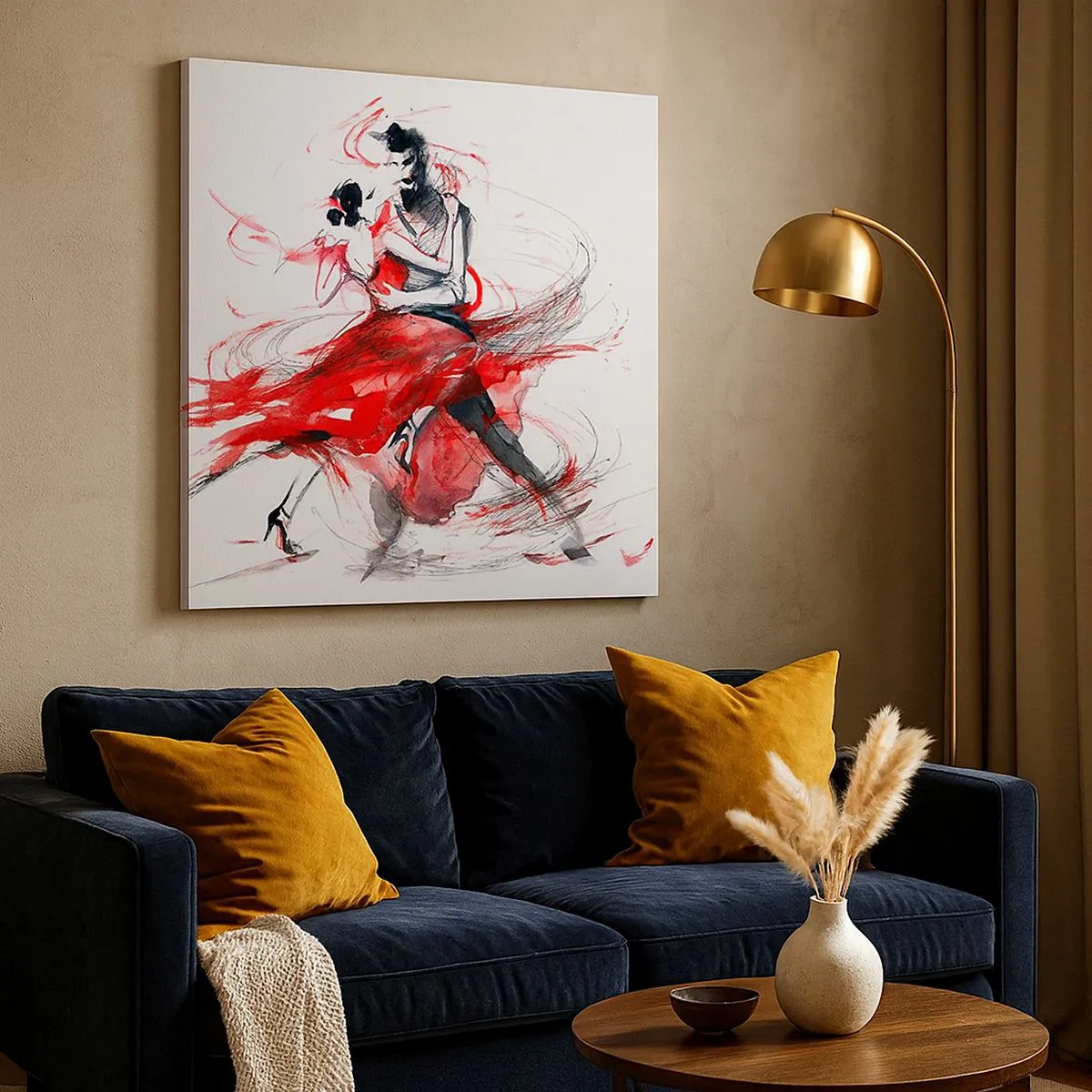 Obraz na płótnie - Tango - rytm namiętności - 30x30 cm