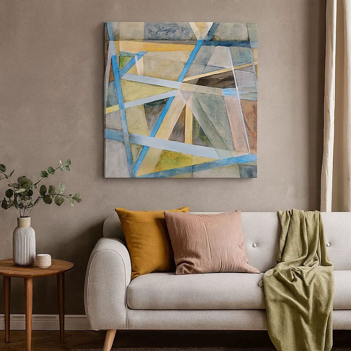 Obraz na płótnie - Na wprost czy na skos? - 30x30 cm