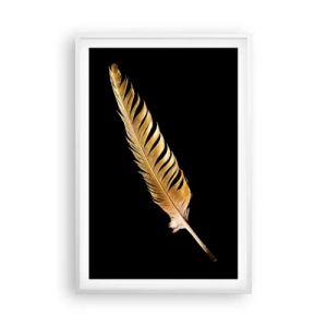 Plakat w białej ramie - Nie lada piórem opatrzony… - 61x91 cm