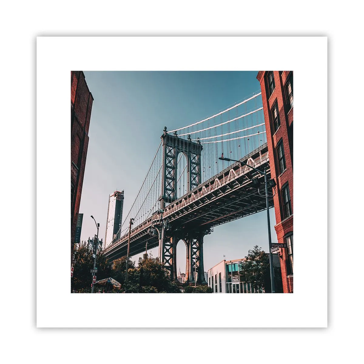 Plakat - Nad falami miasta - 30x30 cm