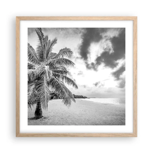 Plakat w ramie jasny dąb - Gdy tęsknisz do samotności… - 50x50 cm