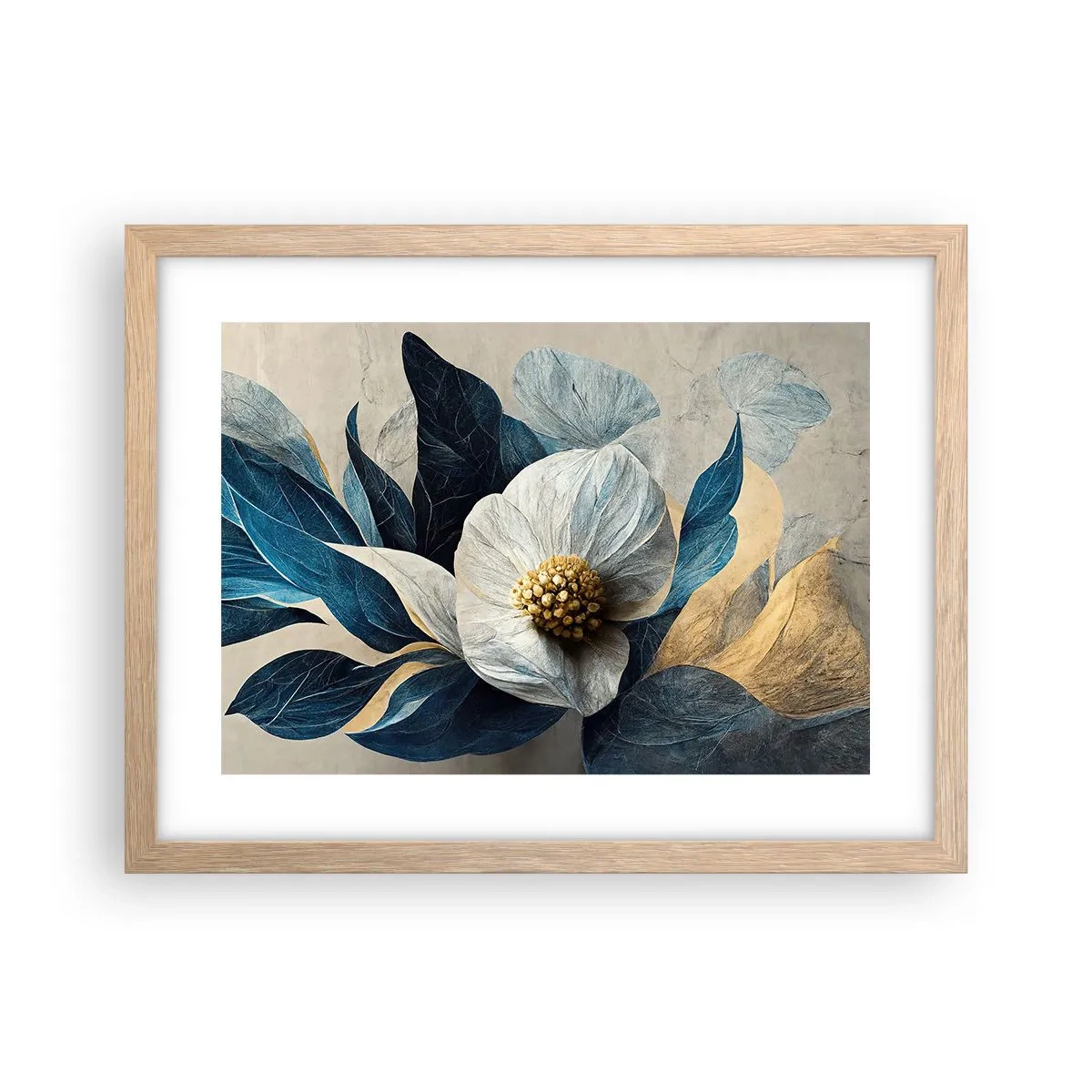 Plakat w ramie jasny dąb - Ma złote serce - 40x30 cm