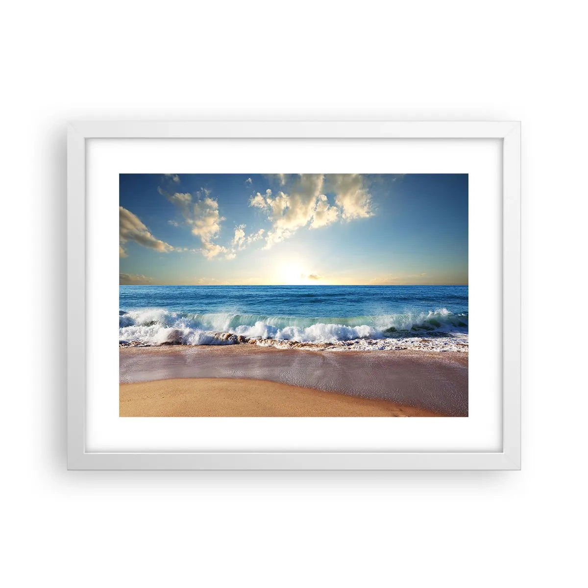 Plakat w białej ramie - Ruch i bezruch zarazem - 40x30 cm