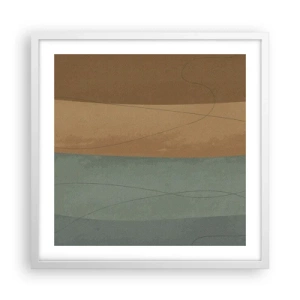 Plakat w białej ramie - Kompozycja horyzontalna - 50x50 cm