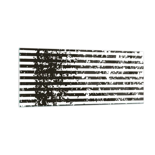 Obraz na szkle - Rytm i szum - 100x40 cm