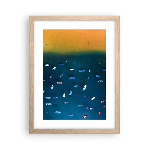 Plakat w ramie jasny dąb - Wakacyjna gra - 30x40 cm