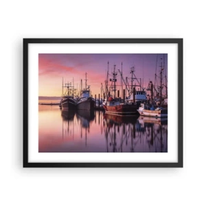 Plakat w czarnej ramie - Przed kolejnym dniem - 50x40 cm