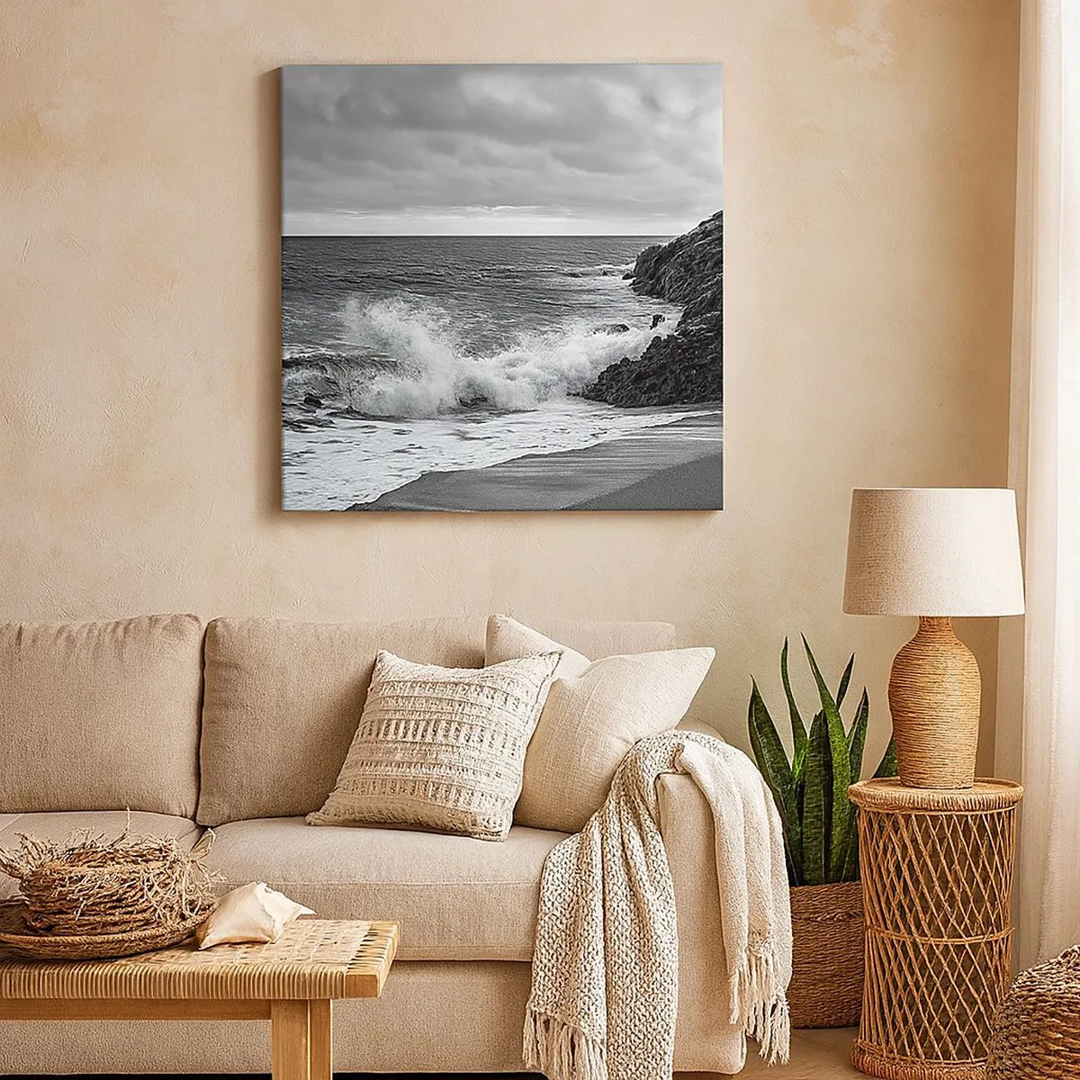 Obraz na płótnie - W strumieniach światła - 30x30 cm