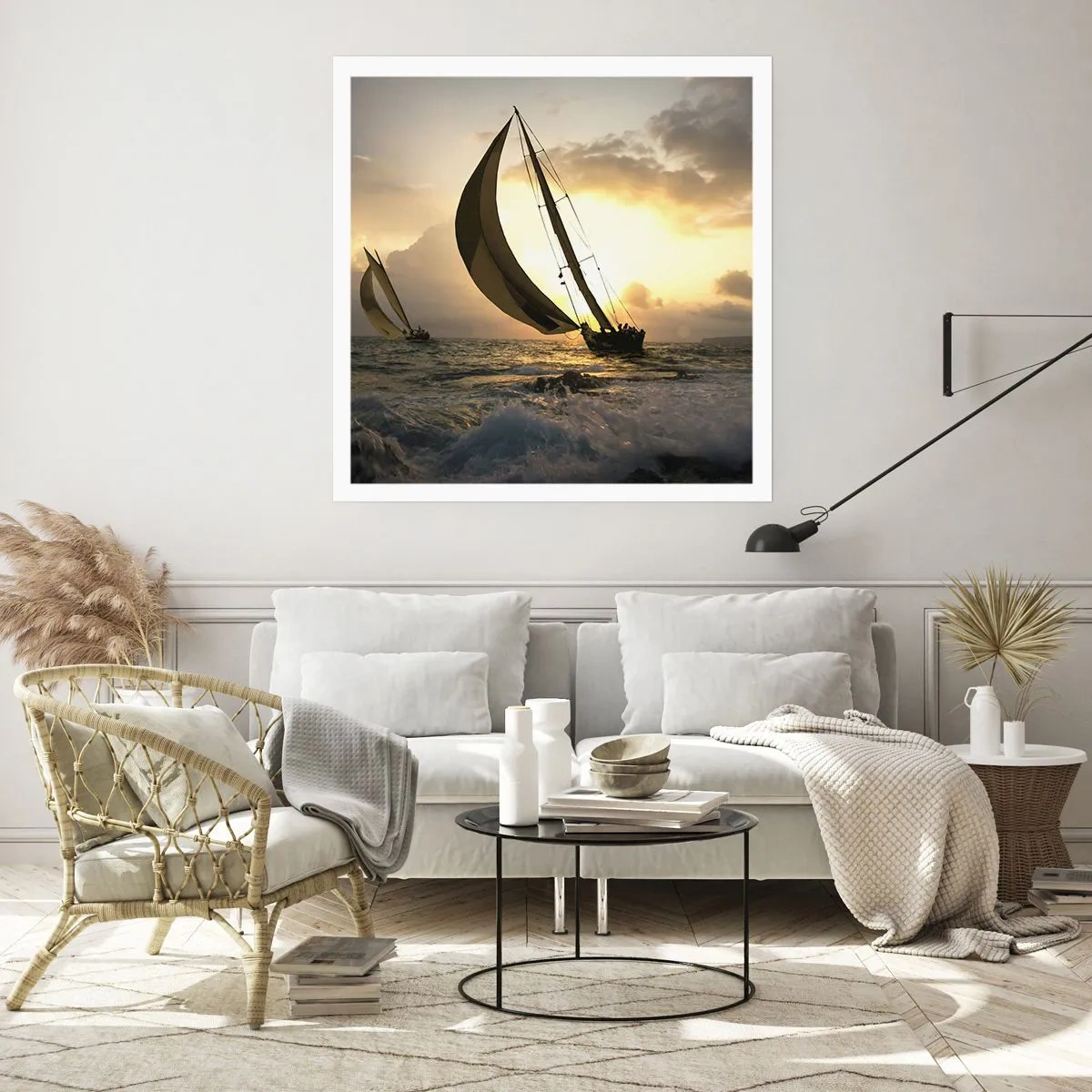 Plakat - Z wiatrem i pod wiatr - 60x60 cm
