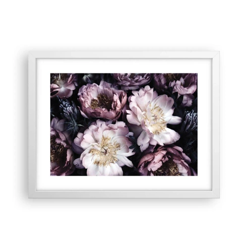 Plakat w białej ramie - Bukiet w dawnym stylu - 40x30 cm