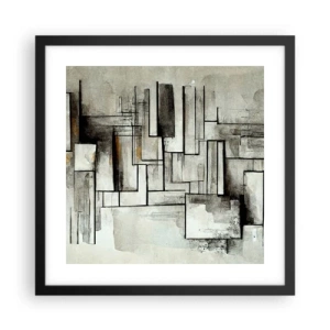Plakat w czarnej ramie - Siła prostoty - 40x40 cm