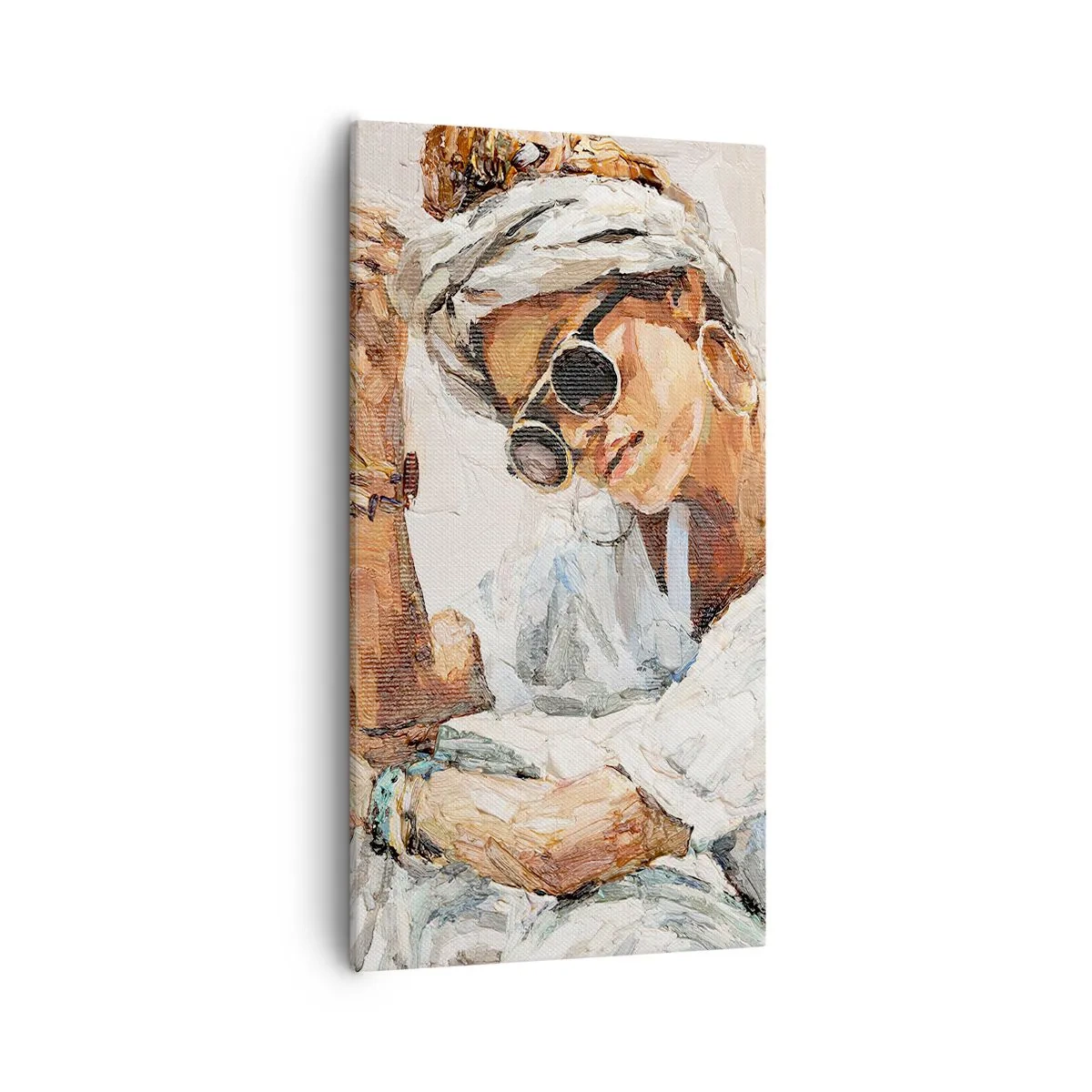 Obraz na płótnie - Portret w pełnym słońcu - 55x100 cm