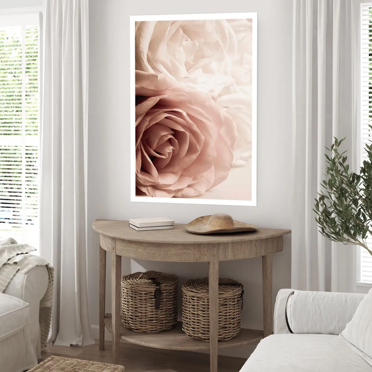 Plakat - W sercu róży - 40x50 cm