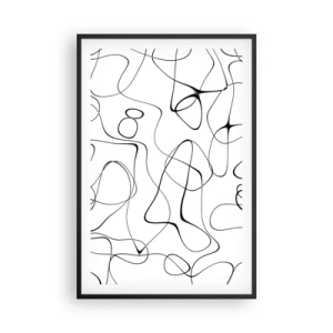 Plakat w czarnej ramie - Ścieżki życia, koleje losu - 61x91 cm