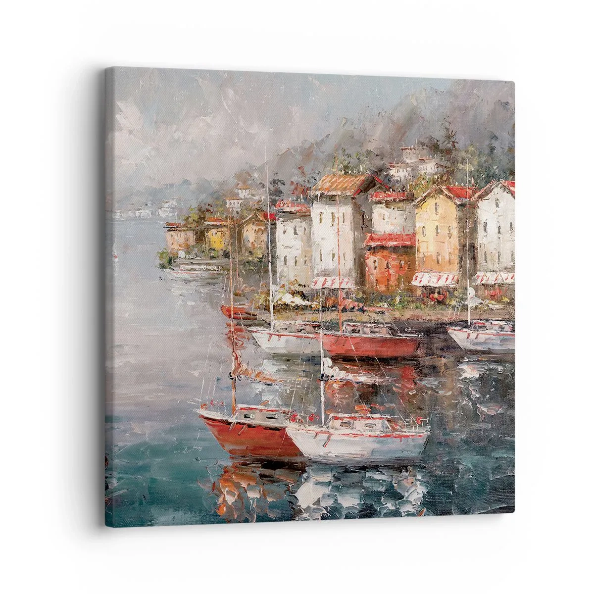 Obraz na płótnie - Romantyczna przystań - 30x30 cm