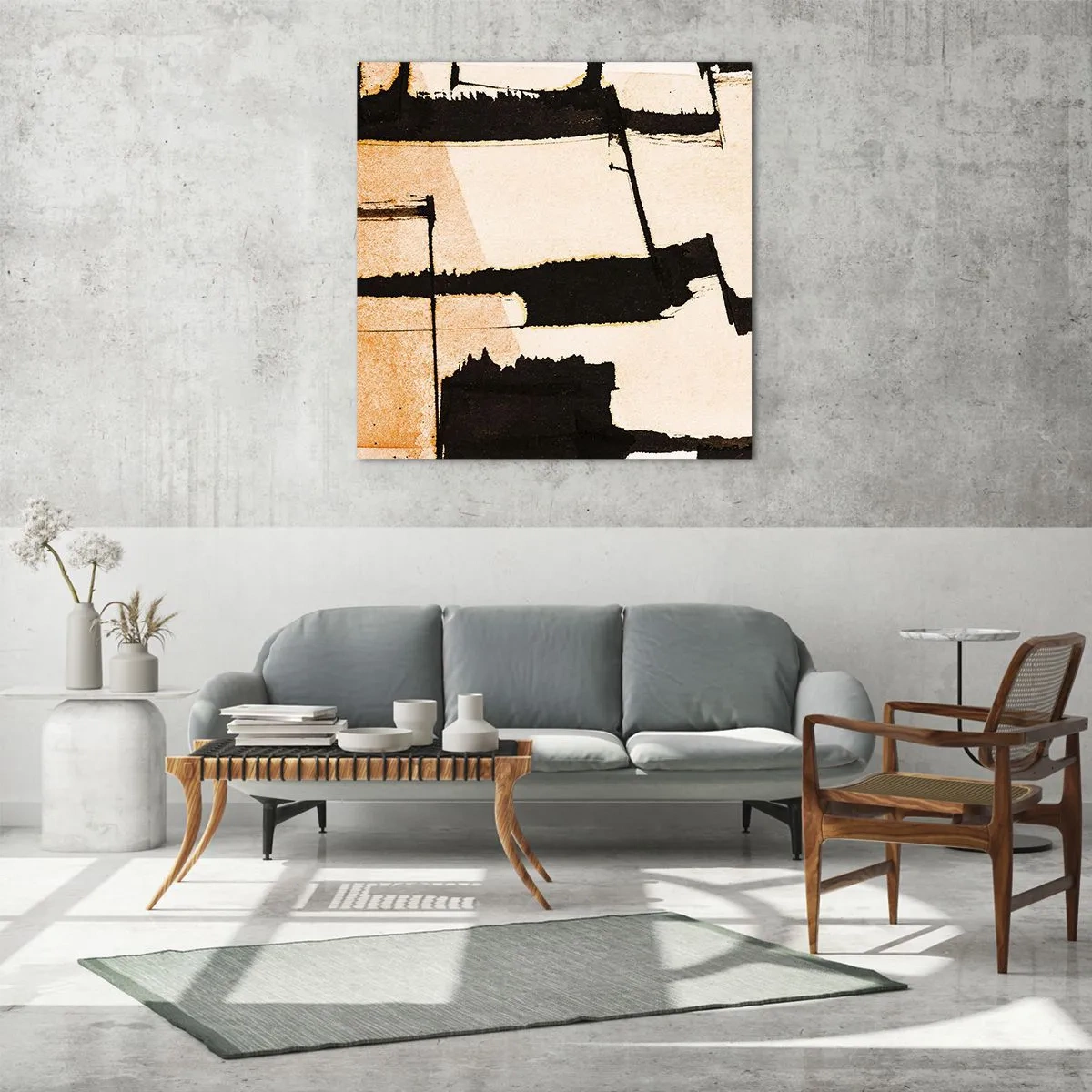 Obraz na szkle - Jednak porządek - 40x40 cm