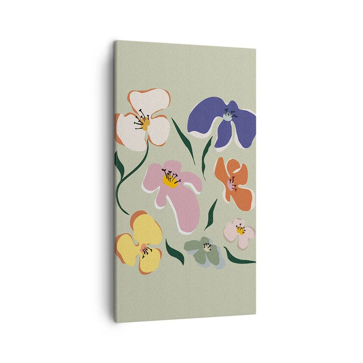 Obraz na płótnie - Bratki za pan brat - 45x80 cm