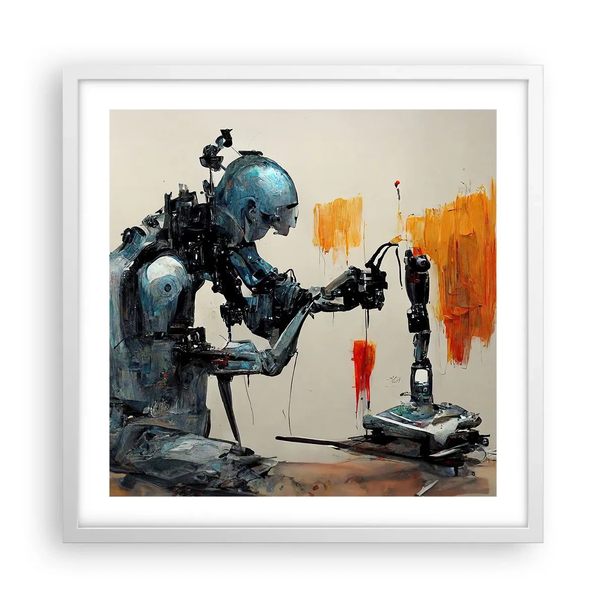 Plakat w białej ramie - Już jutro… - 50x50 cm