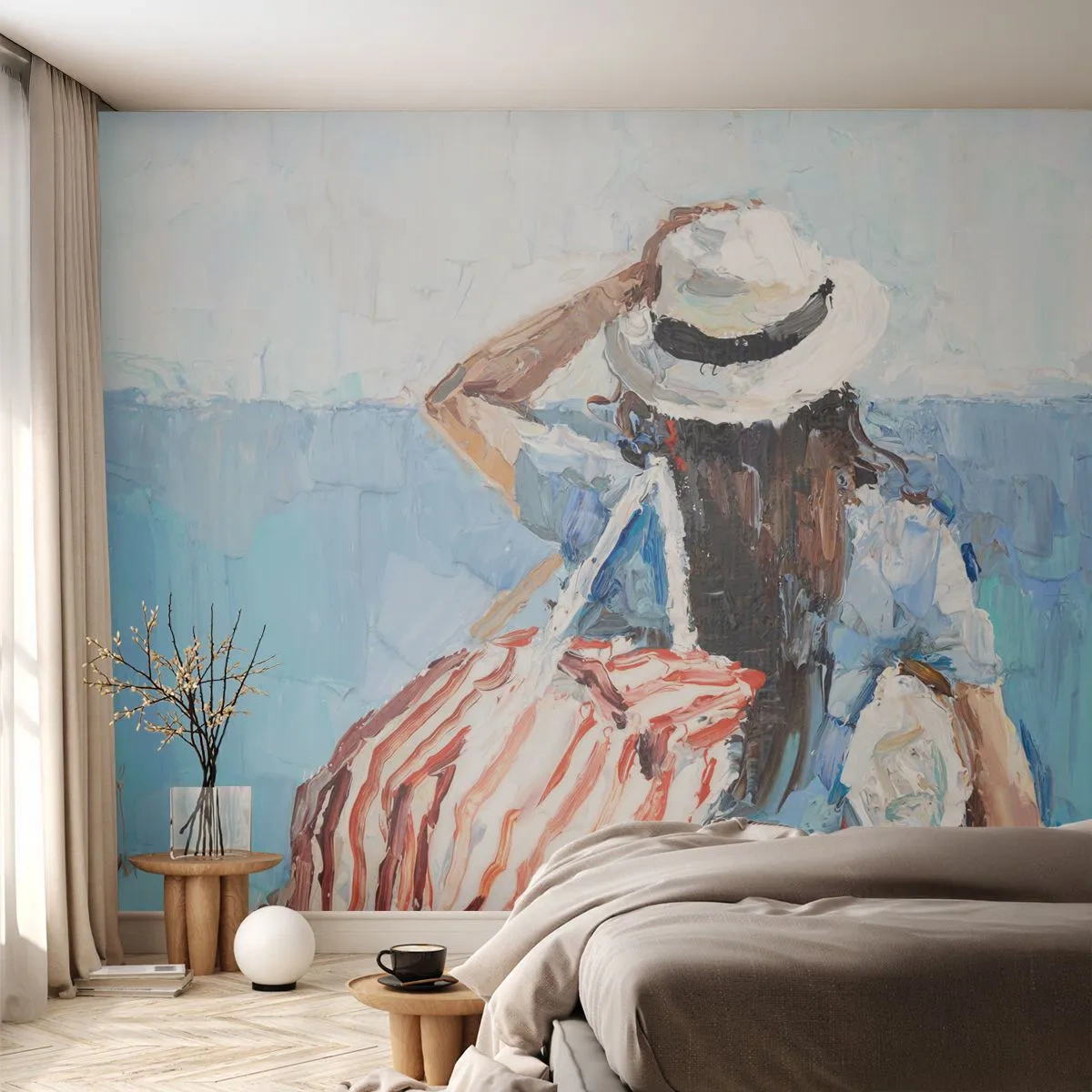 Fototapeta Premium Sand - Witaj na wakacjach - Plaża, Kobieta, Marynistyczny - 200x140 cm