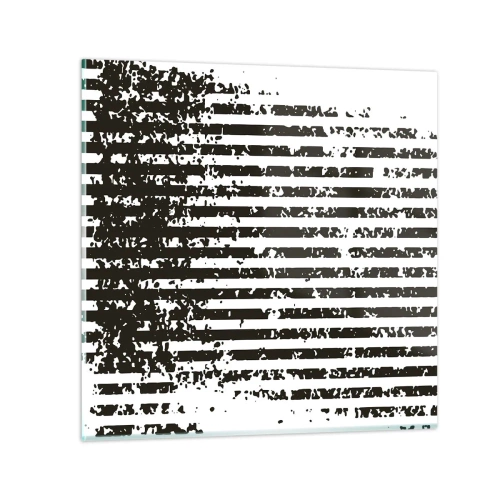 Obraz na szkle - Rytm i szum - 70x70 cm