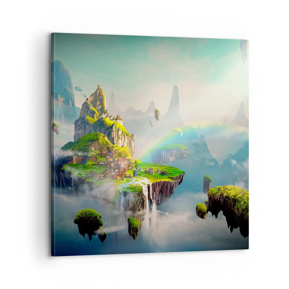 Obraz na płótnie - Śródniebie - wyspy szczęśliwe - 60x60 cm