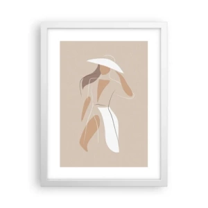 Plakat w białej ramie - Moda to zabawa - 30x40 cm