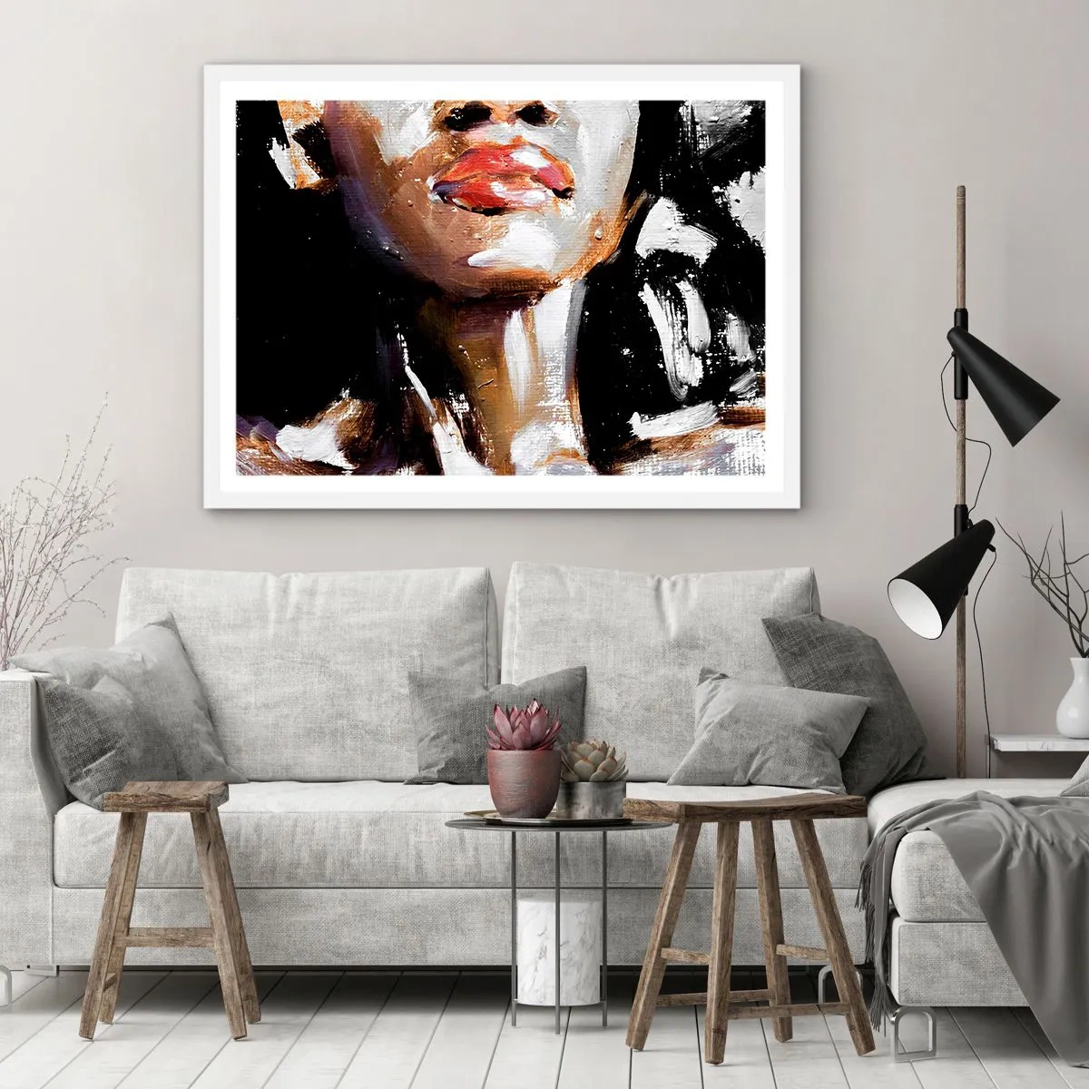 Plakat w białej ramie - Duma bez uprzedzeń - 40x30 cm