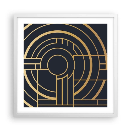 Plakat w białej ramie - Obroty rzeczy - 50x50 cm