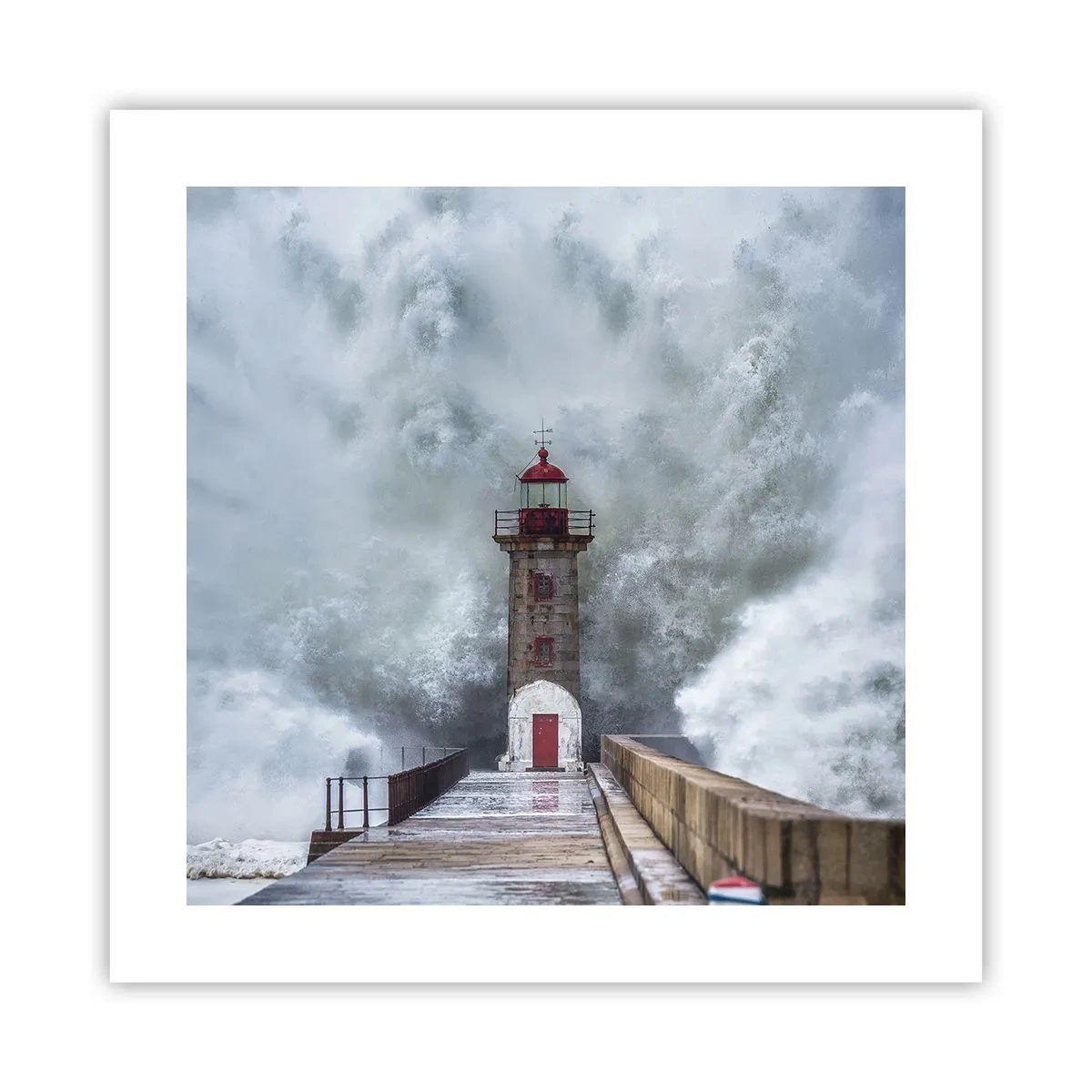 Plakat - Ryk wód, szum zawiei - 40x40 cm