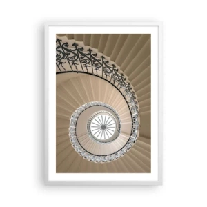 Plakat w białej ramie - W środku muszli - 50x70 cm